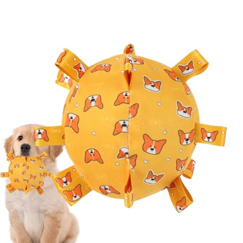 Proypiax Hundespielzeug, Fußball Mit Riemen, Interaktives Hundespielzeug Für Tauziehen, Welpen-Geburtstagsgeschenke Innen & Außen Spielzeug Hundebälle Für Kleine Und Mittelgroße Hunde Proypiax Hundespielzeug, Fußball Mit Riemen, Interaktives Hundespielzeug Für Tauziehen, Welpen-Geburtstagsgeschenke Innen & Außen Spielzeug Hundebälle Für Kleine Und Mittelgroße Hunde von Proypiax