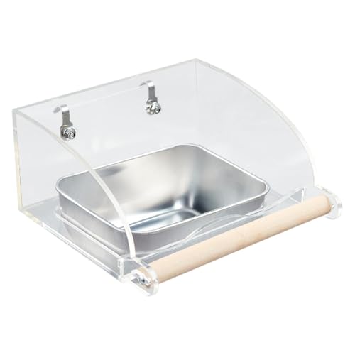 Proypiax Innenvogelfutterlein, Vogelkäfig -Feeder, Clear Parrot Food Feeder Trinker, Interaktive Food Bowl -Vorräte, Fütterungskäfigzubehör, Futterspielzeug, Fütterungsgericht Proypiax Innenvogelfutterlein, Vogelkäfig -Feeder, Clear Parrot Food Feeder Trinker, Interaktive Food Bowl -Vorräte, Fütterungskäfigzubehör, Futterspielzeug, Fütterungsgericht von Proypiax