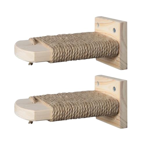 Proypiax Käfigmontage Katzenkletterstufen, Katzenkäfigschritt - Kätzchen Kletterregal | Set von 2 -Raumsparungskätzchen-Kleiskäppchen, Haustier-Sprungregale für Wandkäfig Proypiax Käfigmontage Katzenkletterstufen, Katzenkäfigschritt - Kätzchen Kletterregal | Set von 2 -Raumsparungskätzchen-Kleiskäppchen, Haustier-Sprungregale für Wandkäfig von Proypiax