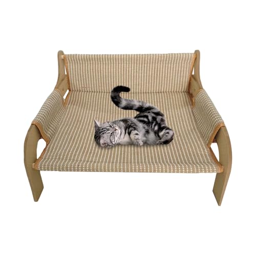 Proypiax Katzen Hängematte,Sommer Katzen Sofa Bett Hängematte | Atmungsaktiver Erhöhter Hundesofa Loungesessel für Welpen und Kleine Hunde Schlaf Indoor Outdoor für Wohnzimmer und Schlafzimmer Proypiax Katzen Hängematte,Sommer Katzen Sofa Bett Hängematte | Atmungsaktiver Erhöhter Hundesofa Loungesessel für Welpen und Kleine Hunde Schlaf Indoor Outdoor für Wohnzimmer und Schlafzimmer von Proypiax