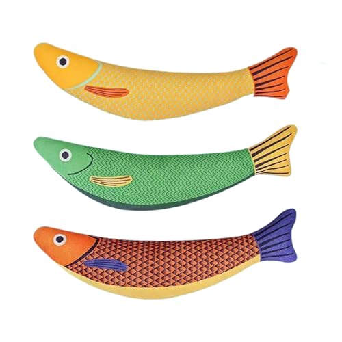 Proypiax Katzen Spielzeug Fisch - 3er Set Katzenminze Spielzeug Mit Knistergeräusch - Tierzahnpflege Spielgerät Zur Zahnreinigung Für Schlafzimmer, Garten, Wohnzimmer & Proypiax Katzen Spielzeug Fisch - 3er Set Katzenminze Spielzeug Mit Knistergeräusch - Tierzahnpflege Spielgerät Zur Zahnreinigung Für Schlafzimmer, Garten, Wohnzimmer & von Proypiax