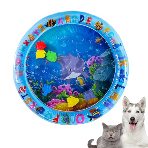 Proypiax Katzen Wasserkissen - Katzen Kühlmatte Wasserbett Spielmatte - Kühlendes Haustier Wasserbett für Bewegung und Bereicherung Aktivität Spielzeug geeignet für Zuhause Reisen Proypiax Katzen Wasserkissen - Katzen Kühlmatte Wasserbett Spielmatte - Kühlendes Haustier Wasserbett für Bewegung und Bereicherung Aktivität Spielzeug geeignet für Zuhause Reisen von Proypiax