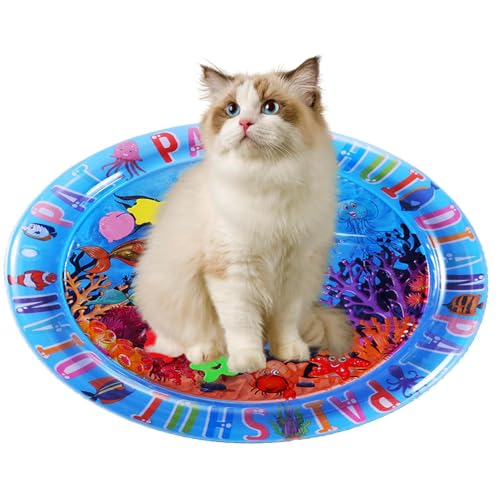 Proypiax Katzen Wasserkissen | Wasser Spielmatte Spielzeug für Hunde und Katzen | Haustier Bereicherung Sensorik Spielplatz Für Reise Innen Balkon Außen Proypiax Katzen Wasserkissen | Wasser Spielmatte Spielzeug für Hunde und Katzen | Haustier Bereicherung Sensorik Spielplatz Für Reise Innen Balkon Außen von Proypiax