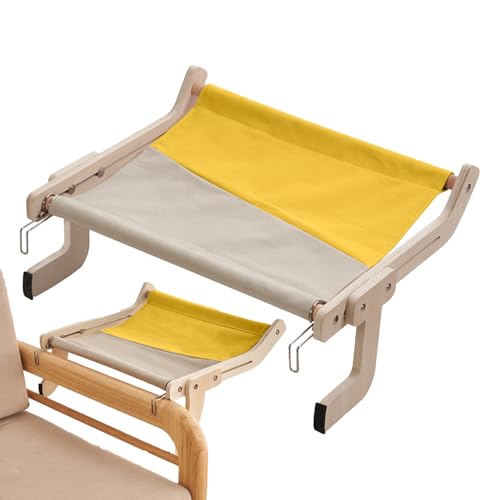 Proypiax Katzenbett, katzensitzstange,Indoor-Katzenbett für - Katzen-Hängematte, Sitz, Holzrahmen für große Katzen, einfach zu verstellendes Katzenbett für Bank, Nachttisch Proypiax Katzenbett, katzensitzstange,Indoor-Katzenbett für - Katzen-Hängematte, Sitz, Holzrahmen für große Katzen, einfach zu verstellendes Katzenbett für Bank, Nachttisch von Proypiax