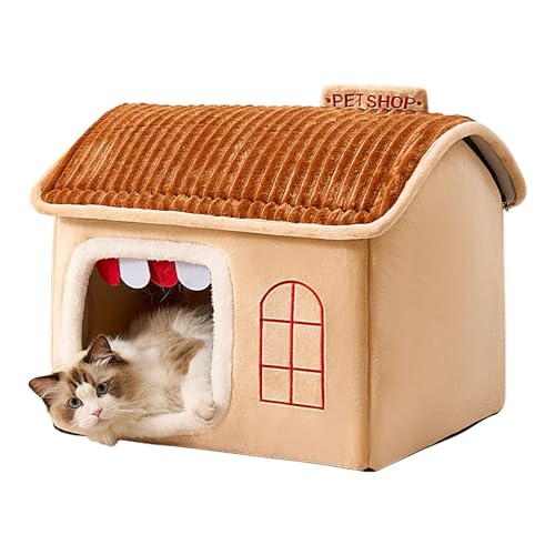 Proypiax Katzenhöhlen für Hauskatzen, Kätzchenbetten für Hauskätzchen | Mehrzweck-Katzenhaus für den Innenbereich, Kätzchenhaus | Großes, geräumiges Schlafbett, weiches Katzenbett, für kleine Proypiax Katzenhöhlen für Hauskatzen, Kätzchenbetten für Hauskätzchen | Mehrzweck-Katzenhaus für den Innenbereich, Kätzchenhaus | Großes, geräumiges Schlafbett, weiches Katzenbett, für kleine von Proypiax