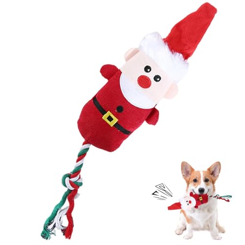 Proypiax Kauspielzeug für Welpen zum Zahnen, Quietschspielzeug für Hunde | Plüsch-Hundespielzeug Weihnachten - Mit Quietscher-Hundespielzeug für große Hunde, langlebig für das Zahnen von Welpen Proypiax Kauspielzeug für Welpen zum Zahnen, Quietschspielzeug für Hunde | Plüsch-Hundespielzeug Weihnachten - Mit Quietscher-Hundespielzeug für große Hunde, langlebig für das Zahnen von Welpen von Proypiax