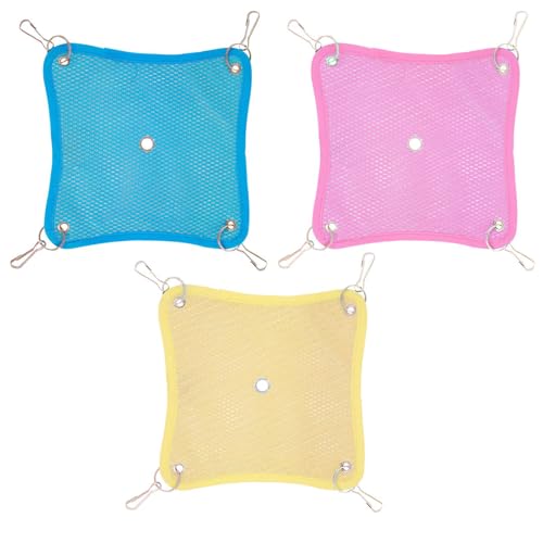 Proypiax Kleintier Hängematte - 3er Set Frettchen Hängematte Mit Mesh-Atmungsgewebe Für Käfige - Abnehmbar Schnelltrocknend Schlafkissen Für Kleintiere Eichhörnchen Hamster Frettchen Proypiax Kleintier Hängematte - 3er Set Frettchen Hängematte Mit Mesh-Atmungsgewebe Für Käfige - Abnehmbar Schnelltrocknend Schlafkissen Für Kleintiere Eichhörnchen Hamster Frettchen von Proypiax