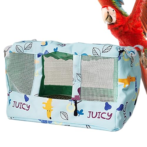 Proypiax Papageienkäfignest, Vogelhängemattezelt,Atmungsaktives Papageikuschel Cave House mit kühlem Pad - Wasserdichtes Stofftierzelt für Cockatiel Conure Lovebird von Proypiax