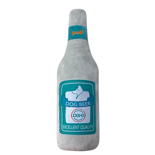 Proypiax Plüschquietschende Hundespielzeug, quietschendes Spielzeug für Hunde - Plüsch Bierflasche kauen Spielzeug - Welpe -Thing -Thing -Thing -interaktive Hundeladers, Anreicherung von Proypiax Plüschquietschende Hundespielzeug, quietschendes Spielzeug für Hunde - Plüsch Bierflasche kauen Spielzeug - Welpe -Thing -Thing -Thing -interaktive Hundeladers, Anreicherung von von Proypiax