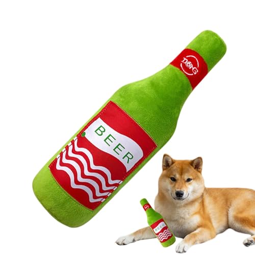 Proypiax Quietschende Spielsachen für Hunde, Plüschflaschenhundspielzeug, Plüsch Bierflasche kauen Spielzeug, Welpe -thing -thing -thing -interaktive Hundeladers, Anreicherung von Haustierversorgungen Proypiax Quietschende Spielsachen für Hunde, Plüschflaschenhundspielzeug, Plüsch Bierflasche kauen Spielzeug, Welpe -thing -thing -thing -interaktive Hundeladers, Anreicherung von Haustierversorgungen von Proypiax