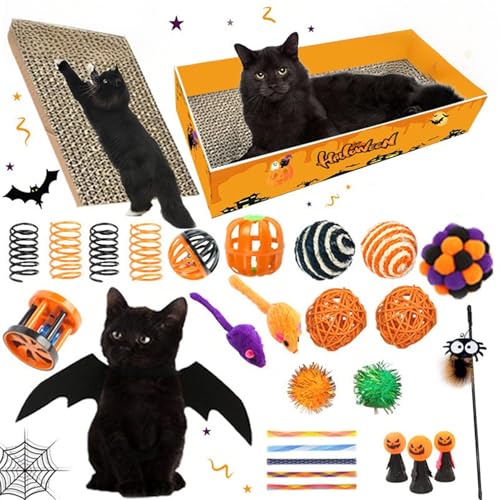 Proypiax Wellpappen Kratzbrett Für Katzen - Katzen Kratzspielzeug Aus Karton,Wellpappe Hängematte Lounge Mit Spielzeug Für Zuhause, Schlafzimmer & Wohnung Proypiax Wellpappen Kratzbrett Für Katzen - Katzen Kratzspielzeug Aus Karton,Wellpappe Hängematte Lounge Mit Spielzeug Für Zuhause, Schlafzimmer & Wohnung von Proypiax