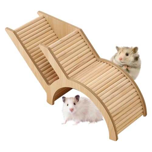 Pruojhw Hamsterkletterleiter, Hamstertunnel,Underground Burrow Hamster Tunnel Spielzeug - Hölzerne kleine Tiere Playpen für Haustiere, Rennmäuse und Igel von Pruojhw
