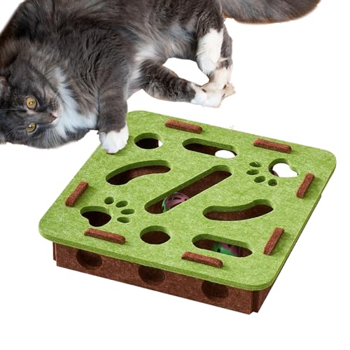 Pruojhw Katzen Futterspiel,Geistig Fördernder Leckerlien Teller - Katzen Futterautomat Mit Suchfunktion Sensorischer Reize Und Glocke Zur Geistigen Stimulation Gegen Langeweile Für Innen Und Außen Pruojhw Katzen Futterspiel,Geistig Fördernder Leckerlien Teller - Katzen Futterautomat Mit Suchfunktion Sensorischer Reize Und Glocke Zur Geistigen Stimulation Gegen Langeweile Für Innen Und Außen von Pruojhw