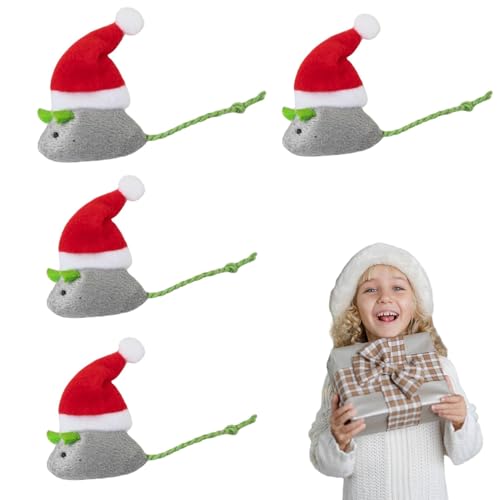Pruojhw Katzen-Weihnachtsspielzeug,Mäuse-Katzenspielzeug - Weihnachtsmann Katzenspielzeug Katzenminze Weihnachtsspielzeug | Interaktives Katzenspielzeug für kleine und große Katzen Pruojhw Katzen-Weihnachtsspielzeug,Mäuse-Katzenspielzeug - Weihnachtsmann Katzenspielzeug Katzenminze Weihnachtsspielzeug | Interaktives Katzenspielzeug für kleine und große Katzen von Pruojhw