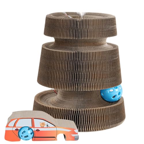 Pruojhw Katzenspielzeug aus Pappe, Katzenkratzbrett,Katzen-Spielzeug, drehbarer Plattenspieler, Katzen-Kratzer aus Pappe - Lustiges Katzenkratzbrett, Papp-Katzenspielzeug für Haustierkatzen, Pruojhw Katzenspielzeug aus Pappe, Katzenkratzbrett,Katzen-Spielzeug, drehbarer Plattenspieler, Katzen-Kratzer aus Pappe - Lustiges Katzenkratzbrett, Papp-Katzenspielzeug für Haustierkatzen, von Pruojhw