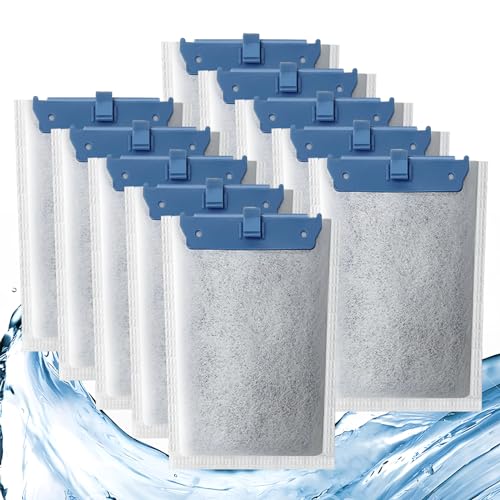 10 Stück Filterkartusche für Tetra Whisper Bio-Bag Filter, mittlere Ersatzfilterkartuschen für Aquarien, kompatibel mit Tetra Whisper Filters 10i / IQ10 / PF10 und TetraFauna ReptoFilte von Pryitier
