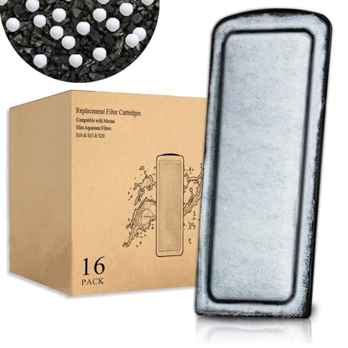 Filterkartuschen für Marina Slim Filter S10/S15/S20, Ersatz-Filterkartuschen mit Keramik für alle drei Marina Slim Filtermodelle, 16 Stück Filterkartuschen für Marina Slim Filter S10/S15/S20, Ersatz-Filterkartuschen mit Keramik für alle drei Marina Slim Filtermodelle, 16 Stück von Pryitier