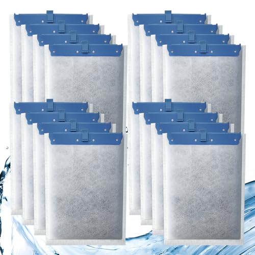 Filterkartuschen für Tetra Whisper Bio-Bag Filter, große Ersatz-Filterkartuschen für Aquarien, kompatibel mit Tetra Whisper Filters 20i, 40i/IQ20, 30, 45, 60/PF20, 30, 40, 60 und ReptoFilter, 16 Stück von Pryitier