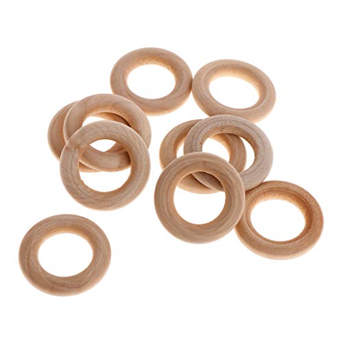 10 Stück unfertige Holzringe zum Bemalen für Bastelarbeiten, Schmuck, Vögel, Spielzeug, Papageien, Kauklötze, Zubehör 10 Stück unfertige Holzringe zum Bemalen für Bastelarbeiten, Schmuck, Vögel, Spielzeug, Papageien, Kauklötze, Zubehör von Psdndeww