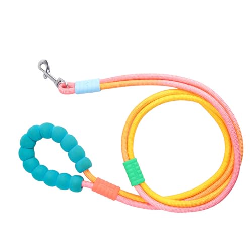 Hundeleine, lang, Crossbody-Geschirr, bunte Leine, für den Morgenspaziergang, buntes Seil, gepolsterter Griff für Training Hundeleine, lang, Crossbody-Geschirr, bunte Leine, für den Morgenspaziergang, buntes Seil, gepolsterter Griff für Training von Psdndeww