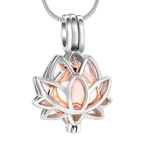 Psdndeww Blumenförmiger Urnenschmuck für Haustiere, Asche, Halsketten, kreativer Haustier-Einäscherungsschmuck Psdndeww Blumenförmiger Urnenschmuck für Haustiere, Asche, Halsketten, kreativer Haustier-Einäscherungsschmuck von Psdndeww
