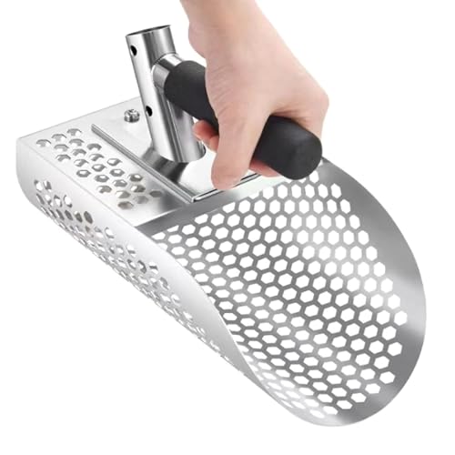 Psdndeww Ergonomischer Metalldetektor Sandsieb Edelstahl Sandschaufel für Strand Unterwasser Schatzsuche Psdndeww Ergonomischer Metalldetektor Sandsieb Edelstahl Sandschaufel für Strand Unterwasser Schatzsuche von Psdndeww