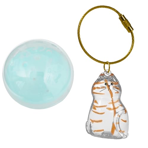 Psdndeww Gedenkkatze Haarspeicherschlüsselkette Mit Kätzchen Form Gedenkfabrik Ideal Für Heimauto Und Außenverwaltung. Verwenden Sie Katzen Hair Memorial Keychain von Psdndeww