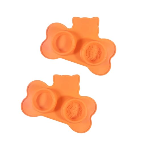 Psdndeww Hund Doppelnapf 2 in 1 Futterspender Futter Wassernapf Silikon Doppelnapf für Trocken- und Nassfutter Langeweile Psdndeww Hund Doppelnapf 2 in 1 Futterspender Futter Wassernapf Silikon Doppelnapf für Trocken- und Nassfutter Langeweile von Psdndeww