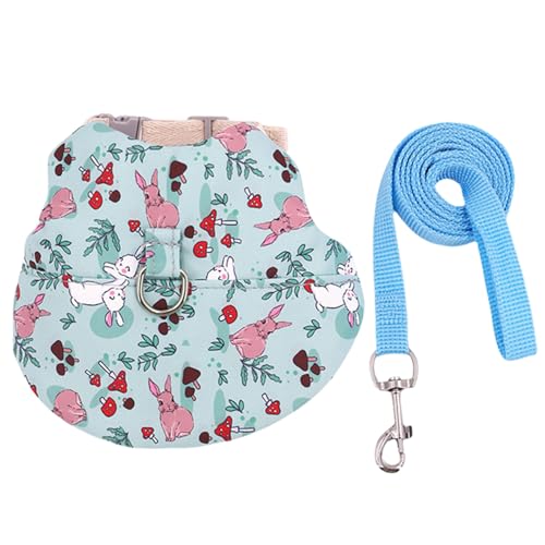 Psdndeww Hundegeschirr und Leine für Kleintiere, Meerschweinchen, Weste, verstellbar, für Haustiere Psdndeww Hundegeschirr und Leine für Kleintiere, Meerschweinchen, Weste, verstellbar, für Haustiere von Psdndeww