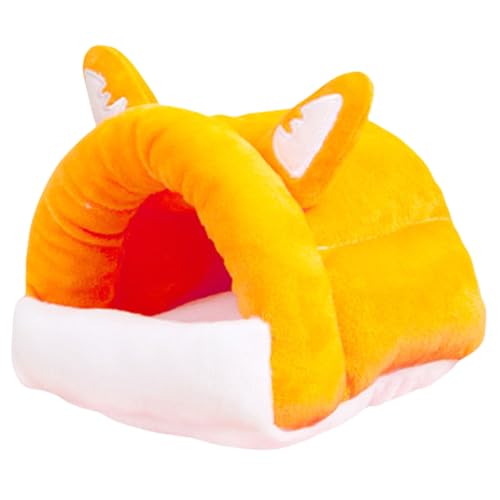 Psdndeww Kleintierbett mit weichem Plüschpolster für Hamster, Eichhörnchen und Chinchillas, kleine Haustierkäfig-Hängematte, Bett, warmer Unterschlupf Psdndeww Kleintierbett mit weichem Plüschpolster für Hamster, Eichhörnchen und Chinchillas, kleine Haustierkäfig-Hängematte, Bett, warmer Unterschlupf von Psdndeww