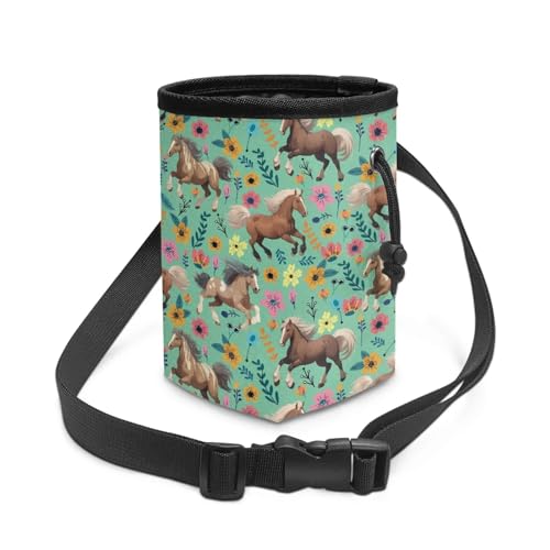 Psesaysky Hunde-Leckerli-Tasche mit Blumenmuster, vielseitige Leckerli-Tasche für Welpen, Hundefutterspender, Belohnungstasche, perfekt für lange Spaziergänge oder Training, 3 Tragemöglichkeiten Psesaysky Hunde-Leckerli-Tasche mit Blumenmuster, vielseitige Leckerli-Tasche für Welpen, Hundefutterspender, Belohnungstasche, perfekt für lange Spaziergänge oder Training, 3 Tragemöglichkeiten von Psesaysky