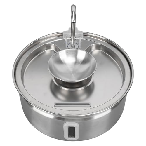 3,2 L Katzenwasserbrunnen, Automatisches Zirkulationsdesign, Sorgt für Sauberes Wasser, Korrosionsbeständiger Haustier-Trinkspender aus Edelstahl für Mehrere Haustiere 3,2 L Katzenwasserbrunnen, Automatisches Zirkulationsdesign, Sorgt für Sauberes Wasser, Korrosionsbeständiger Haustier-Trinkspender aus Edelstahl für Mehrere Haustiere von Pssopp