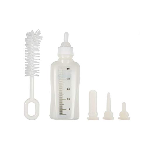 Pssopp 50ml Haustier Aufzucht Set Aufzuchtflasche Pet Nurser Flasche mit 3 Saugern und 1 Reinigungsbürste für Hund Katze Pssopp 50ml Haustier Aufzucht Set Aufzuchtflasche Pet Nurser Flasche mit 3 Saugern und 1 Reinigungsbürste für Hund Katze von Pssopp