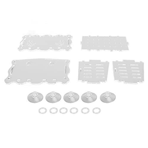 Pssopp Aquatic Plant Cup Transparenter Blumentopf mit Saugnapf für Aquarium Aquascape Dekoration (45 kg) von Pssopp