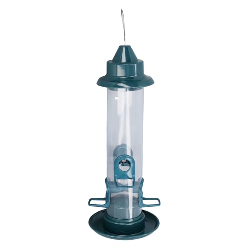 Automatischer Vogelfutterspender, Eichhörnchensicherer Vogelfutterspender mit 4 Sitzstangen, Verstellbarer Haken, Wildvogelfutterspender, Einfaches Nachfülldesign, Automatischer Vogelfutterspender, Eichhörnchensicherer Vogelfutterspender mit 4 Sitzstangen, Verstellbarer Haken, Wildvogelfutterspender, Einfaches Nachfülldesign, von Pssopp