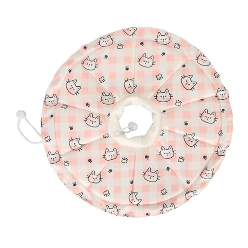 Elisabethanisches Halsband für Haustiere, Verhindert das Lecken, Vielseitig Einsetzbar, Verstellbar, Wasserdicht, Weiches Katzenkegelhalsband für Haustiere und Kätzchen von Pssopp