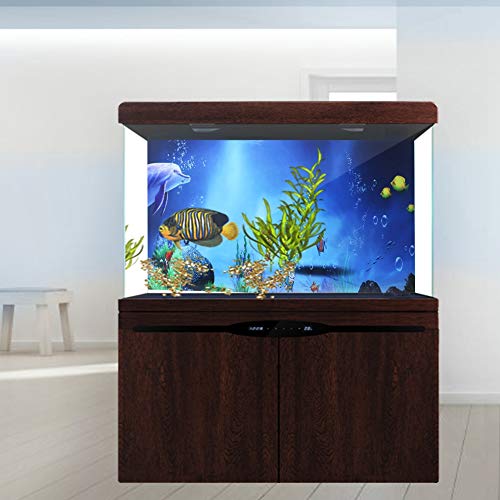 Fdit Aquarium Hintergrund Aufkleber Aquarium Hintergrund Poster Wasserdichter PVC Selbstklebender Aufkleber Aquarium Unterwasser Landschaft Dekoration Wallpaper (91 * 50cm) von Pssopp