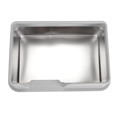 Geschlossene Katzentoilette mit Hohen Seiten, Spritzwassergeschützte Katzentoilette aus Edelstahl mit Seiteneingang, Schmutzabweisend für Kleine und Mittelgroße Katzen (Kleine Geschlossene Katzentoilette mit Hohen Seiten, Spritzwassergeschützte Katzentoilette aus Edelstahl mit Seiteneingang, Schmutzabweisend für Kleine und Mittelgroße Katzen (Kleine von Pssopp