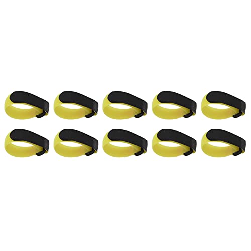 Pssopp Hahnhalsband, 10 Stück, Keine Krähe, Verstellbares Hühnerhalsband, Hahnhalsband, Verhindert, DASS Hühner Schreien und Nachbarn Stören (Yellow) von Pssopp