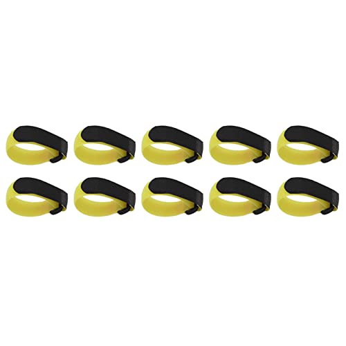 Hahnhalsband, 10 Stück, Keine Krähe, Verstellbares Hühnerhalsband, Hahnhalsband, Verhindert, DASS Hühner Schreien und Nachbarn Stören (Yellow) von Pssopp