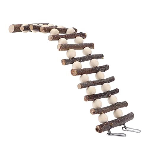 Hamster Holzleiter, Holzleiterbrücke sicher für kleine Haustiere Vögel zum Kauen und Klettern Hamster Holzleiter, Holzleiterbrücke sicher für kleine Haustiere Vögel zum Kauen und Klettern von Pssopp
