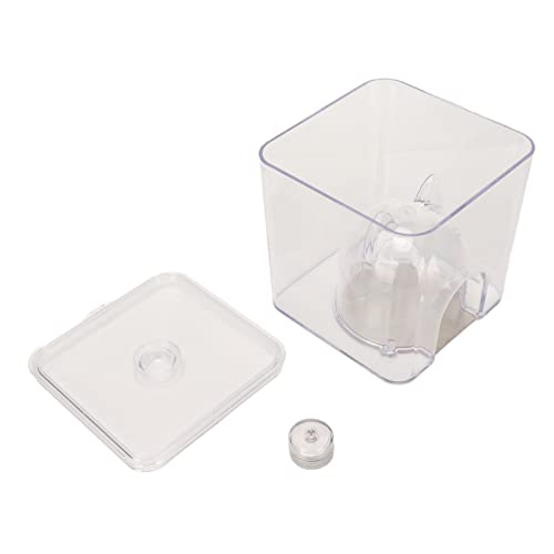 Hamsterkühlungsnester, Kleines Transparentes Hohles Haustierkühlhaus mit LED Light Easy Fill Sommerkühle Hütte Aluminiumplatte für Hamster Golden Hamster Igel (14x14x14cm) von Pssopp