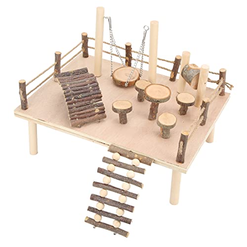 Hölzerne Hamsterbrücke, Release Pressure Kleintiere Kletterleiter Aktivitätsset für Maus Zwerghamster Rennmaus Ratte Zuckergleiter Syrischer Hamster Hölzerne Hamsterbrücke, Release Pressure Kleintiere Kletterleiter Aktivitätsset für Maus Zwerghamster Rennmaus Ratte Zuckergleiter Syrischer Hamster von Pssopp