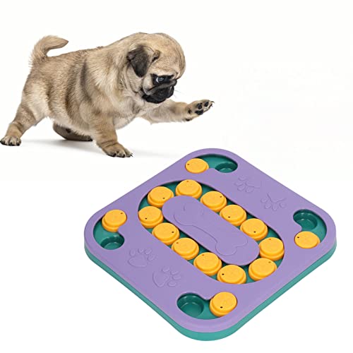 Hunde Puzzle Feeder Spielzeug Slow Feeder Bowl Hundespielzeug Interaktive Stimulation Hundespielzeug Spender Slow Feeder Plate Spielzeug für Welpen Lila von Pssopp