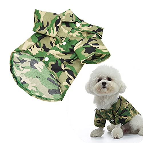 Pssopp Hunde Shirts Sommer Stilvolle Tarn Hunde Shirts Atmungsaktiv Coole Haustier Sommer T Shirts für Kleine Bis Mittelgroße Hunde Katzen oder Andere Kleine Tiere (S) von Pssopp