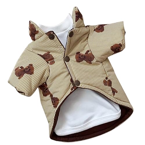 Hundemäntel für Hunde, Wintermantel, Geschirr für Draußen, Warmer Wintermantel für Hunde, Warme Jacke für Kleine Hunde, Mäntel für Hunde bei Kaltem Wetter, Gemütliche (M) von Pssopp