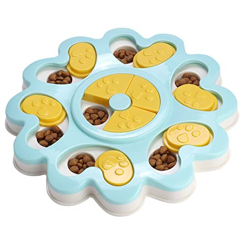 Pssopp Hundespielzeug Intelligentes Futterspiel Activity Fun Board Hundetraining Game Slow Feeder Futternapf Feeder Toys für Welpen Haustier(Minze) von Pssopp