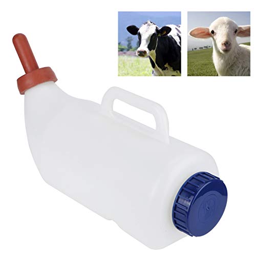Kälbermilchflasche, 4 L Kälbermilchflasche mit Leicht Zugänglichem Griff, Kälbermilch-Flaschenspender mit Abnehmbarem Nippel, Kälbermilchflasche für Rinderfarmen Kälbermilchflasche, 4 L Kälbermilchflasche mit Leicht Zugänglichem Griff, Kälbermilch-Flaschenspender mit Abnehmbarem Nippel, Kälbermilchflasche für Rinderfarmen von Pssopp