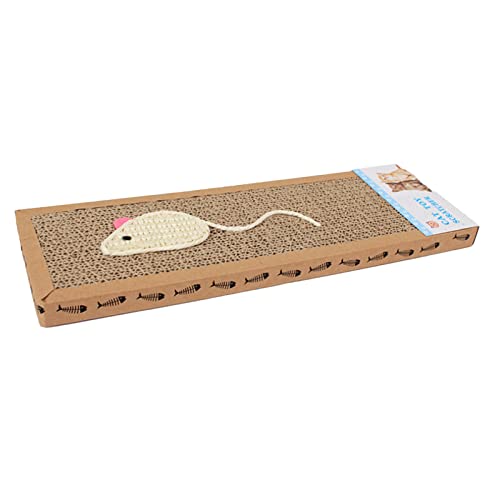 Katzen Kratzunterlage Langlebiges Interaktives Kätzchen Kratzbrett Spielzeug Horizontaler Katzenkratzer für Kätzchen Katzen Kratzunterlage Langlebiges Interaktives Kätzchen Kratzbrett Spielzeug Horizontaler Katzenkratzer für Kätzchen von Pssopp