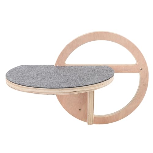 Katzen-Wandmöbel, Runde Katzen-Wandregale aus Holz, Katzen-Wand-Stufen-Filzleiter für Katzen, Zum Schlafen, Klettern, Spielen, Nickerchen Katzen-Wandmöbel, Runde Katzen-Wandregale aus Holz, Katzen-Wand-Stufen-Filzleiter für Katzen, Zum Schlafen, Klettern, Spielen, Nickerchen von Pssopp